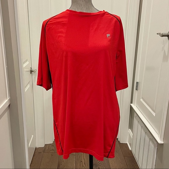 Fila Other - 🌸🌸SALE! 4 for $20! MEN’S FILA SPORT DRI FIT BLACK & RED SHIRT SZ XXL